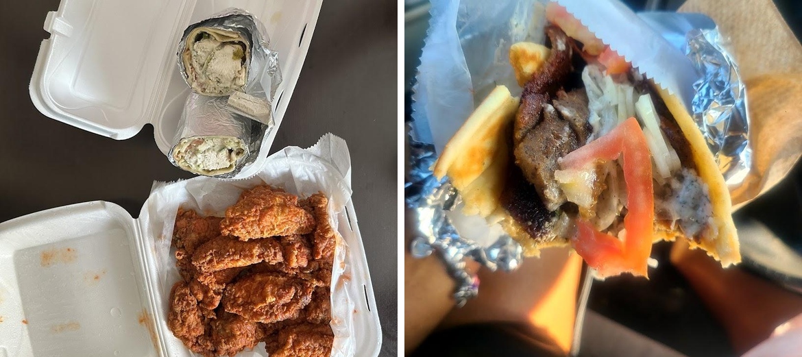 Gyros and Wraps Menu
