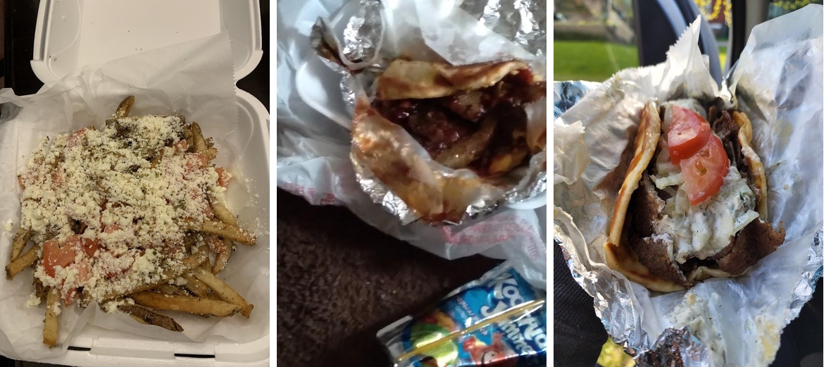 Gyros and Wraps Menu